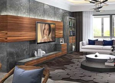 Modèn Minimalism Rezidansyèl Mèb