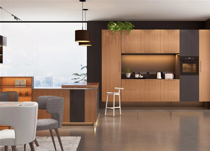 PVC U Shaped Kitchen Cabinet