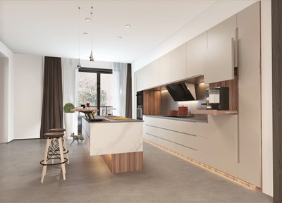 Élégance Lacquer kwizin kabinèt